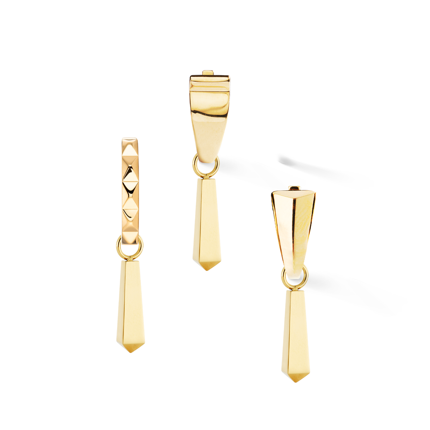 EAR ME UP Charm Obelisk Gold