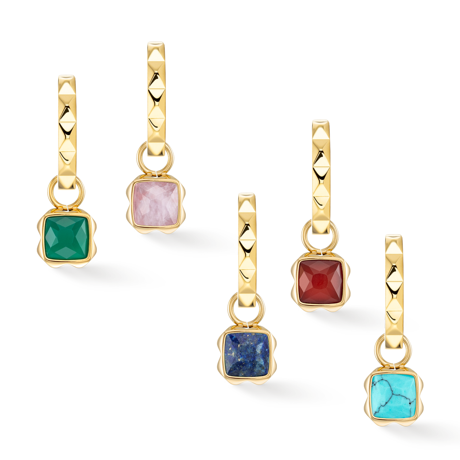 Ohrringe Creole Spikes 23 Gold