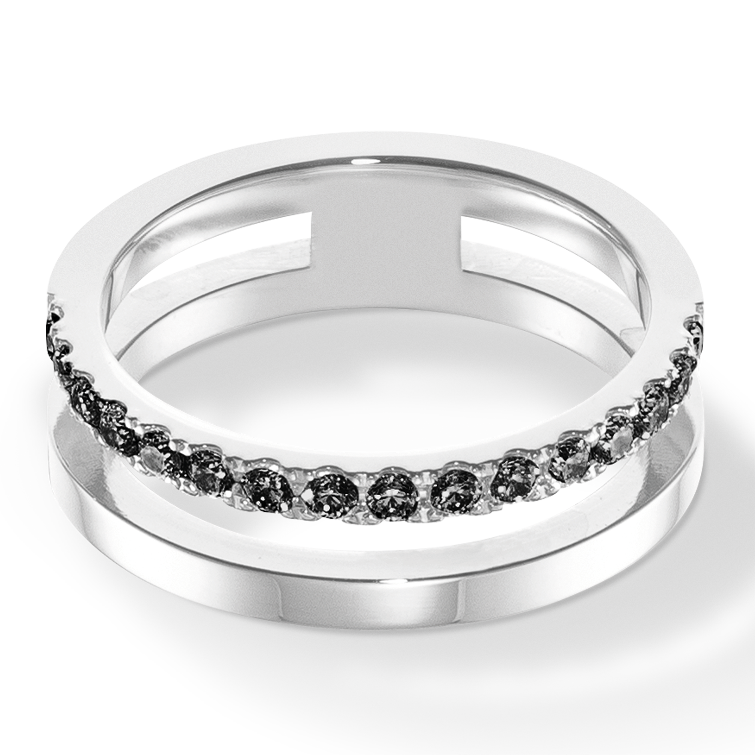 Eternal Unity Ring silber-schwarz