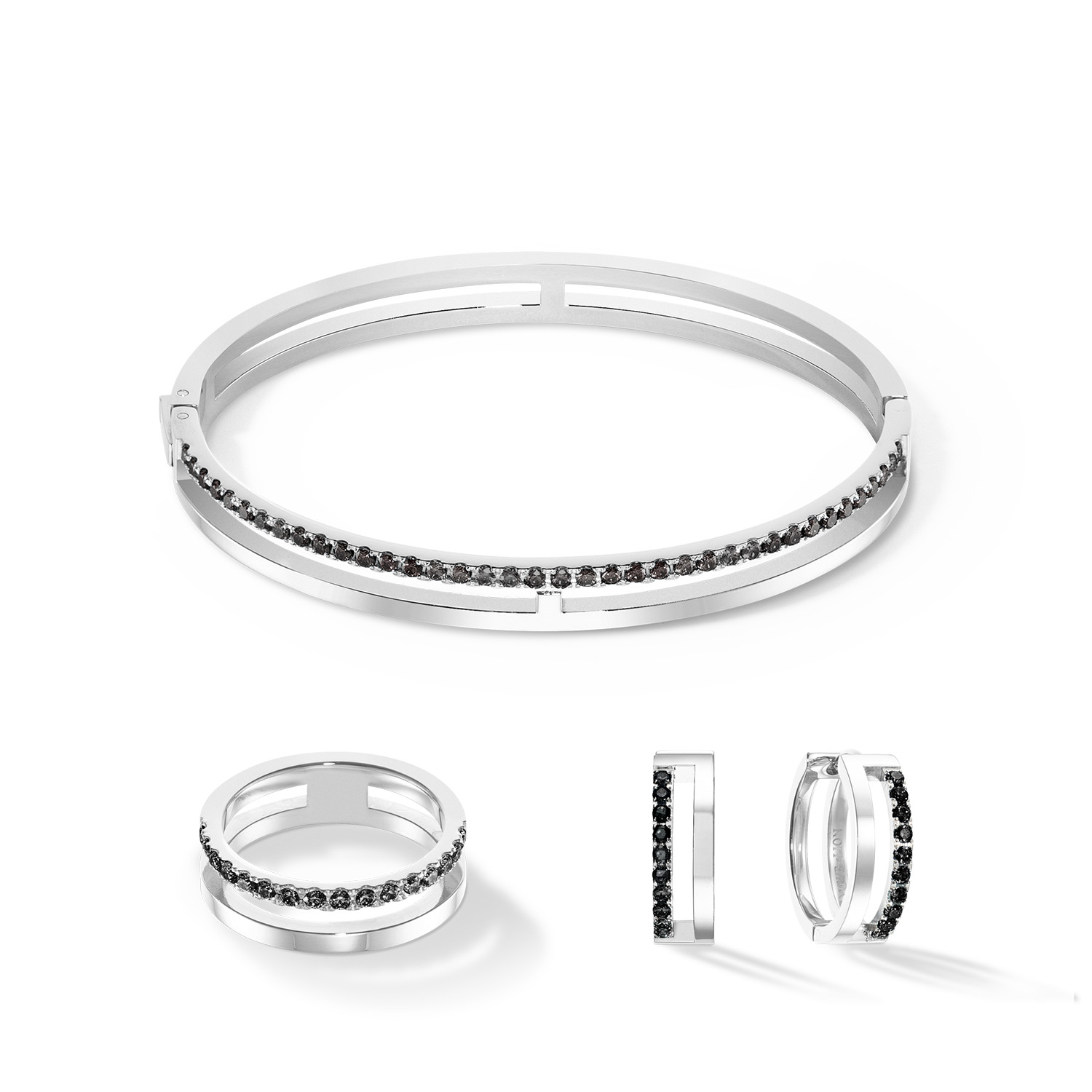 Eternal Unity Ring silber-schwarz
