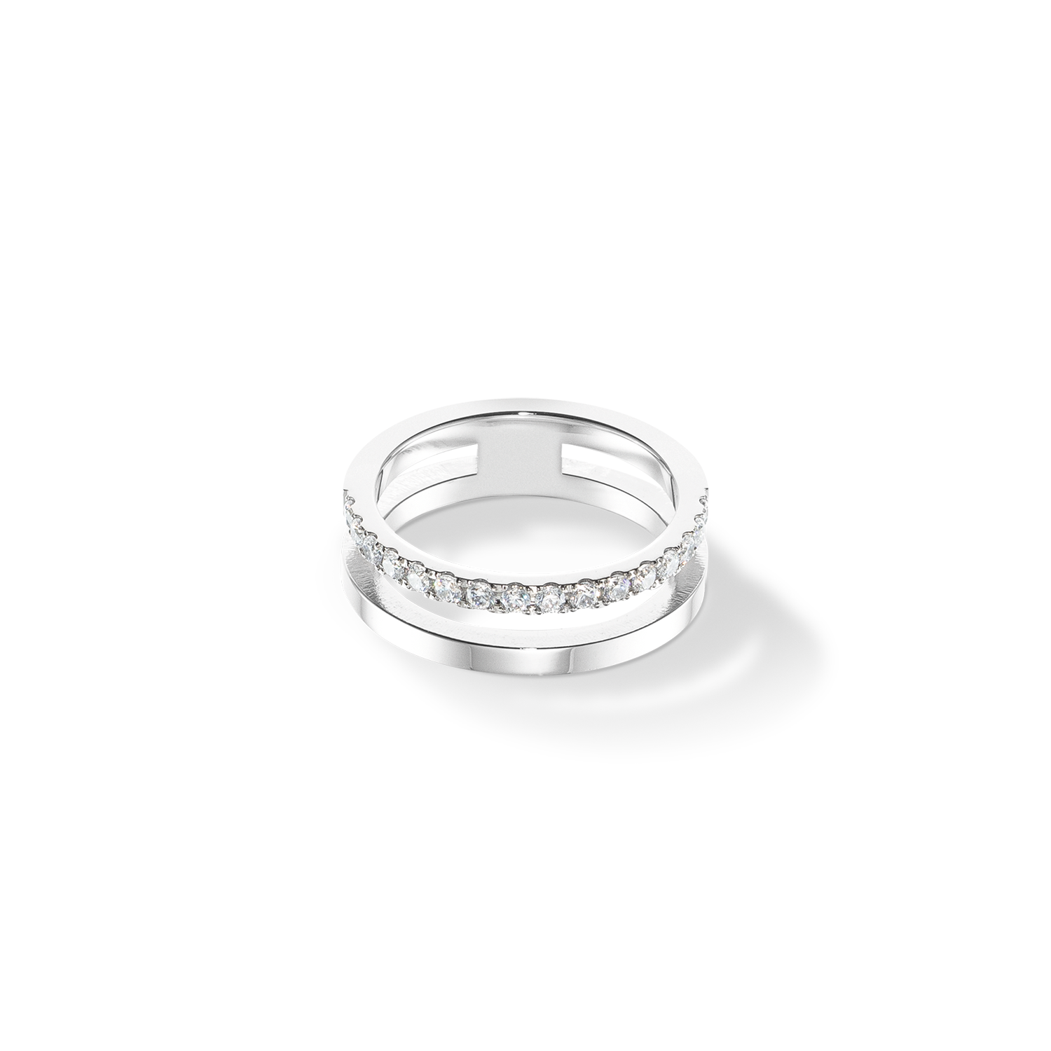 Eternal Unity Ring silber-kristall