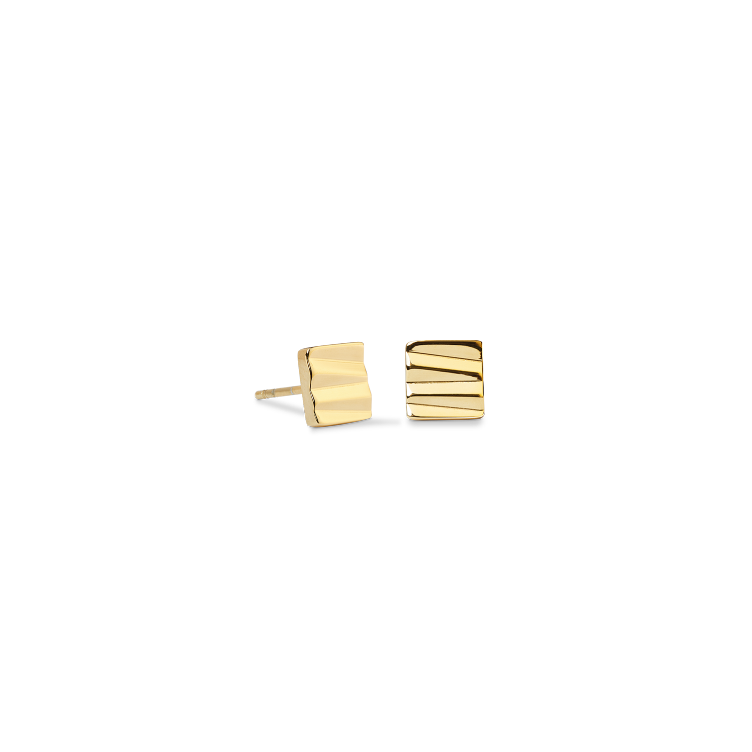 Ohrstecker Square Wave gold