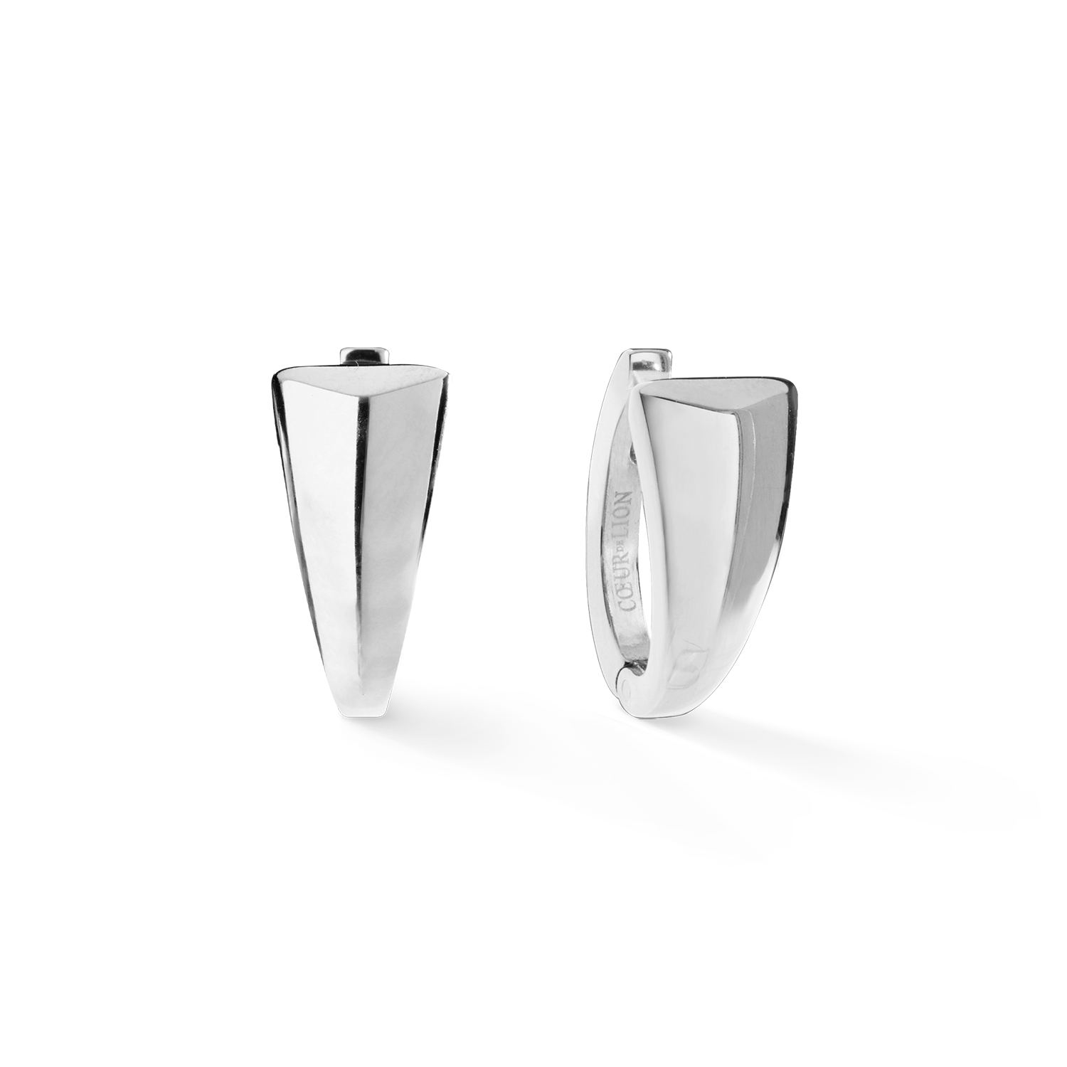 EAR ME UP Creole Tapered Silber