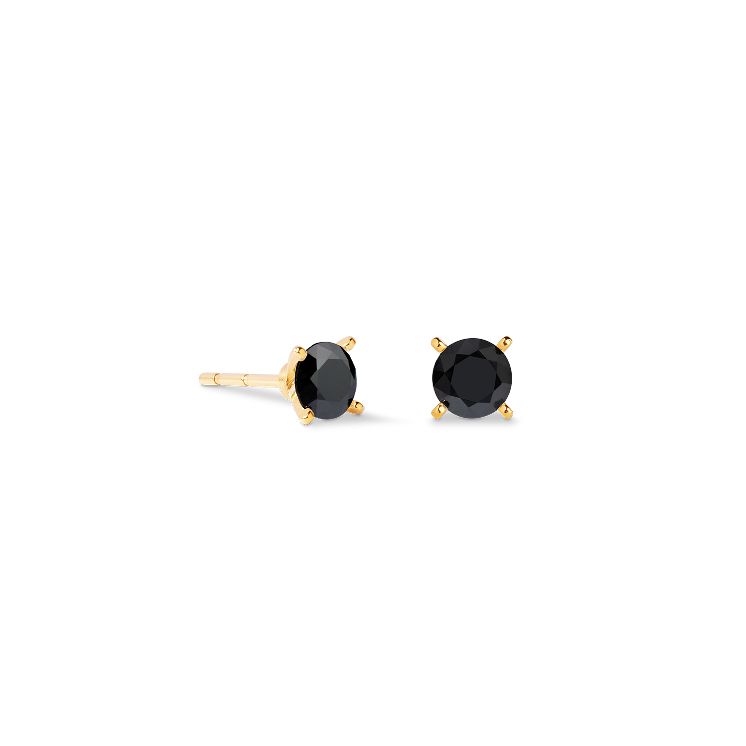 Ohrstecker Glam Dot 5 mm gold-schwarz