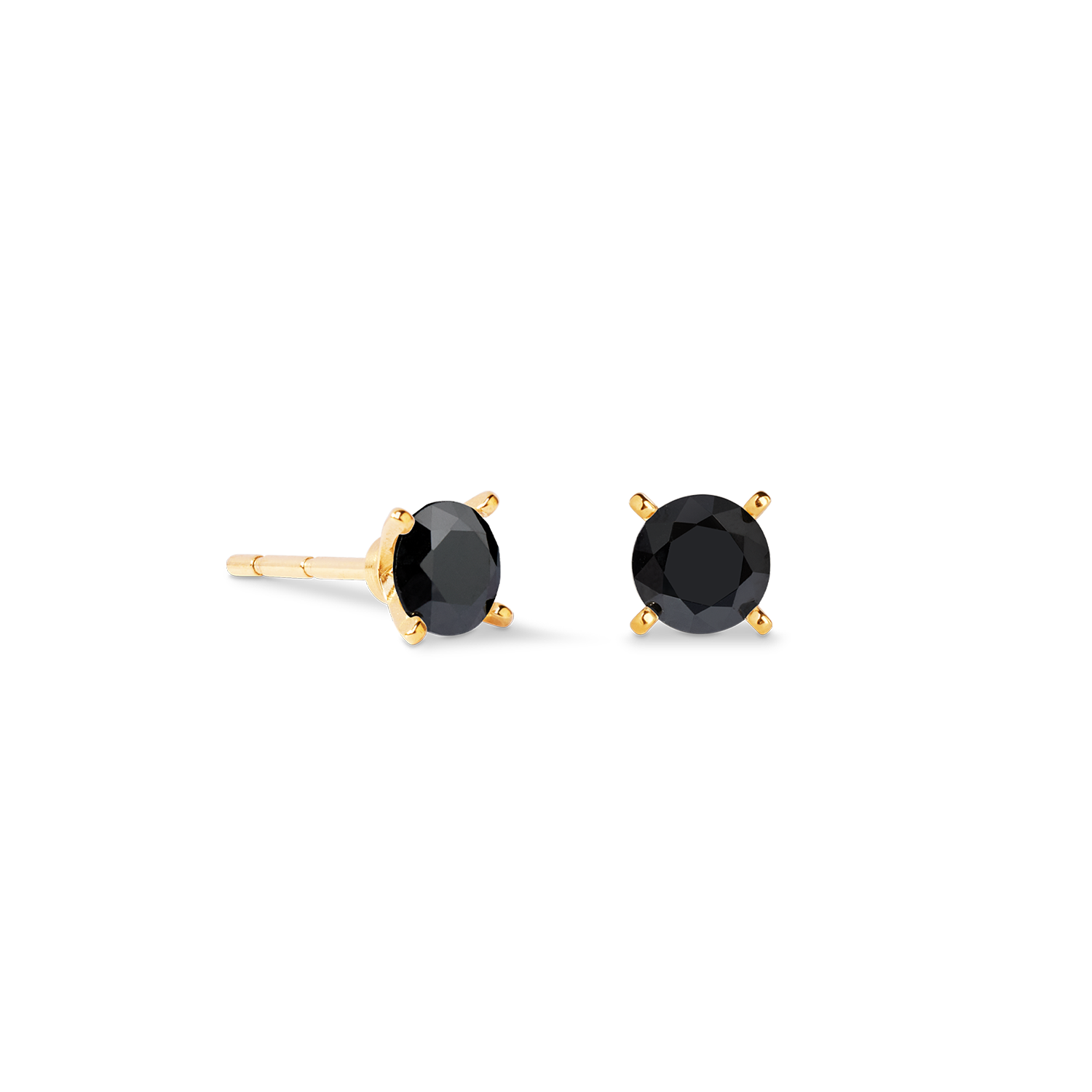 Ohrstecker Glam Dot 5 mm gold-schwarz