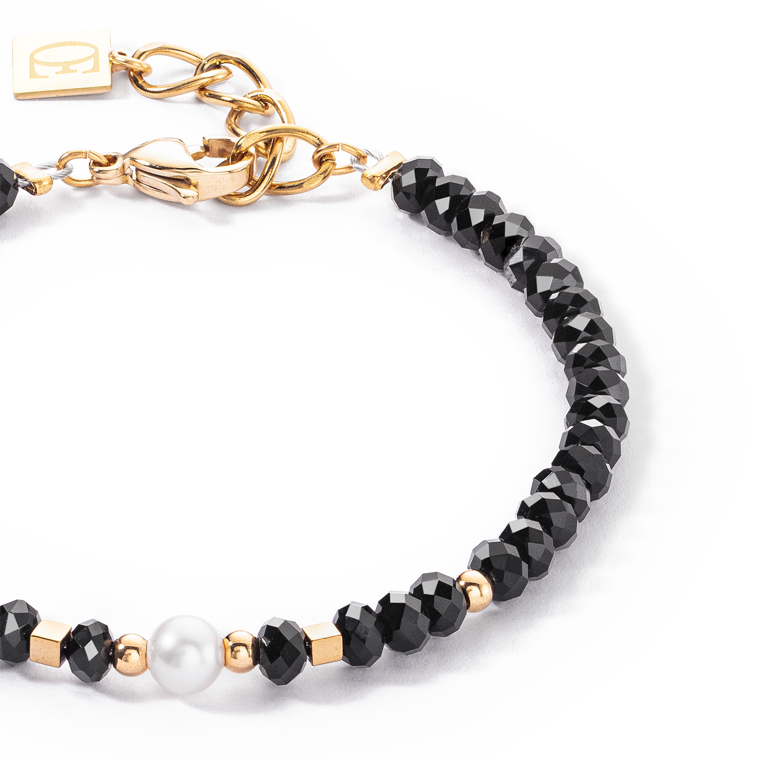 Mystic Pearl Armband gold-schwarz