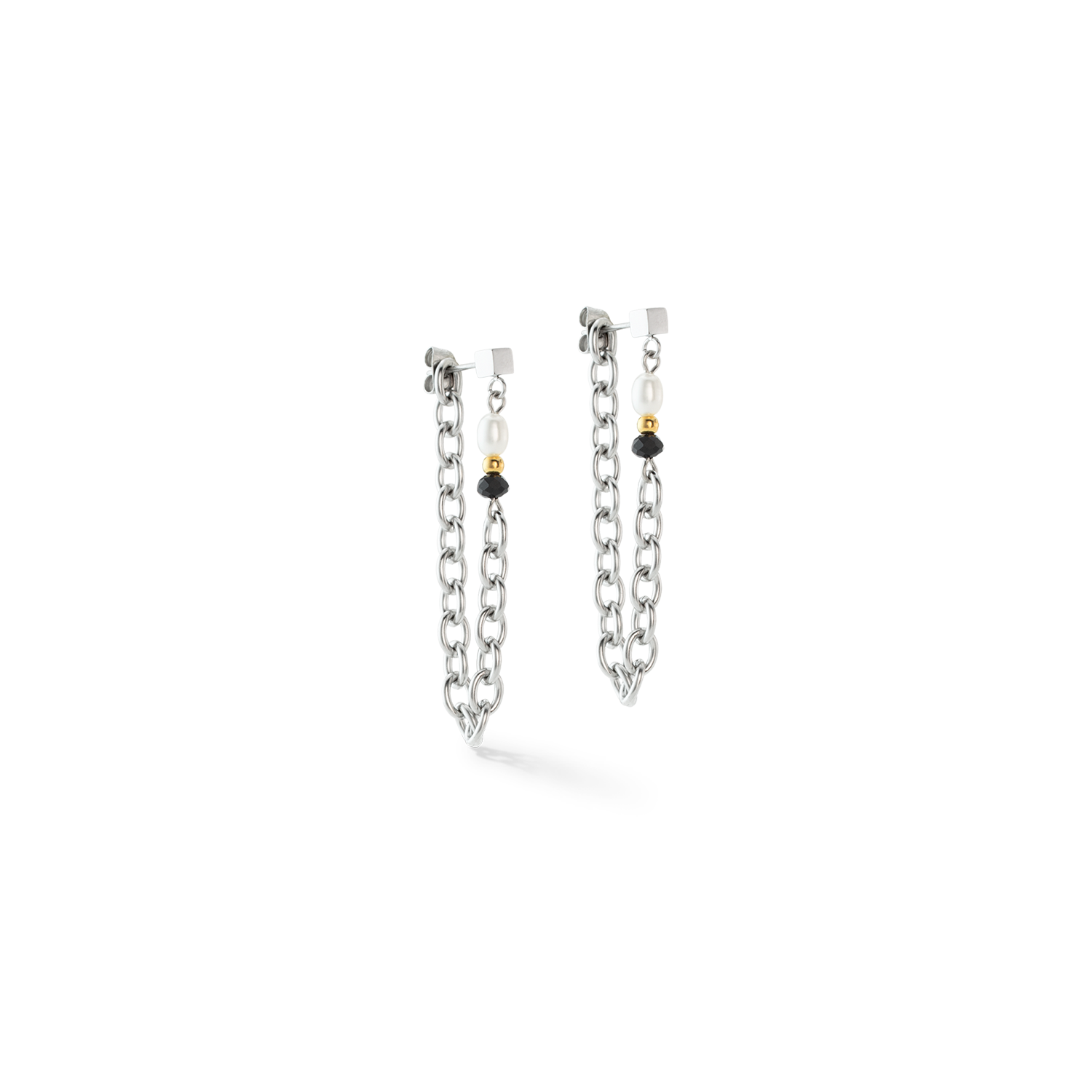 Art Deco Elegance Ohrringe Bicolor