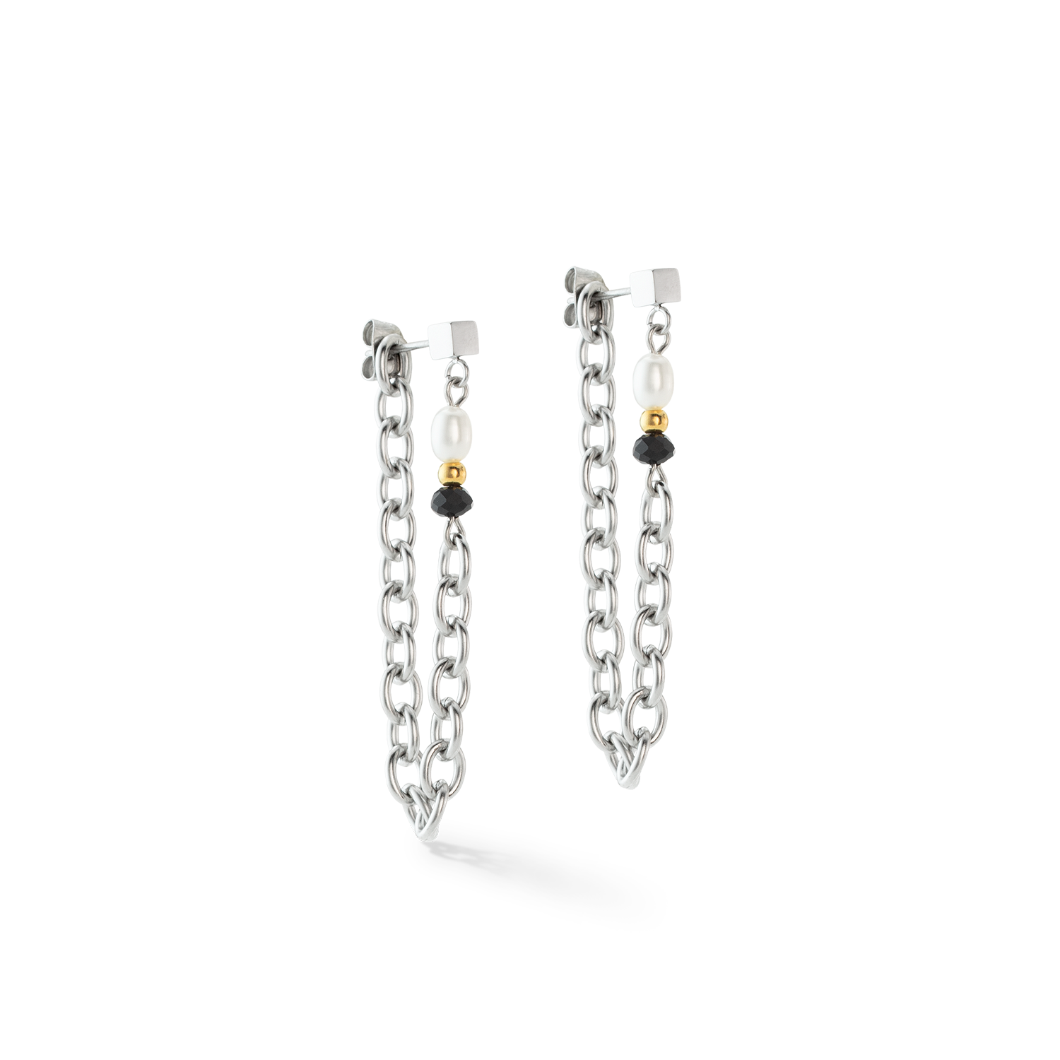 Art Deco Elegance Ohrringe Bicolor