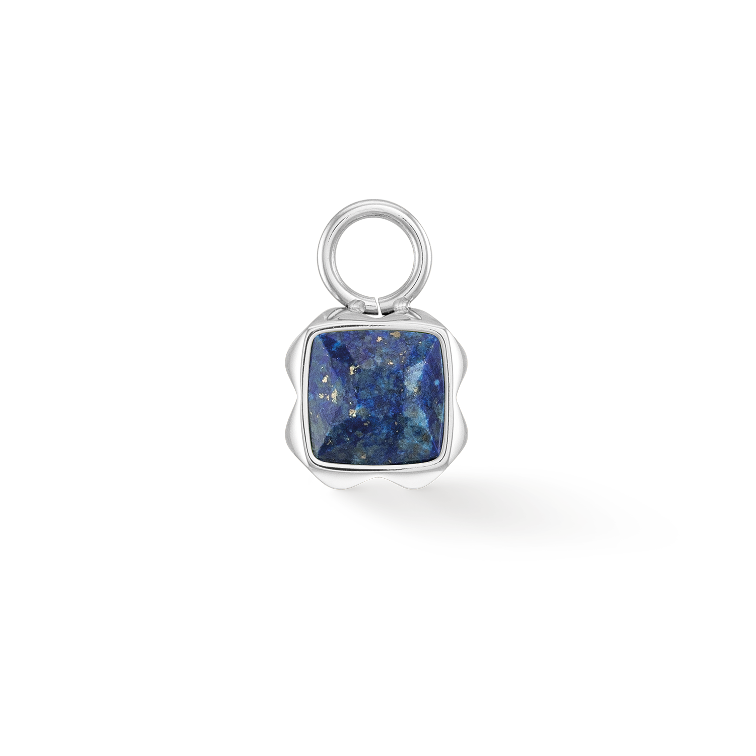 Birthstone September Charm Lapislazuli Silber