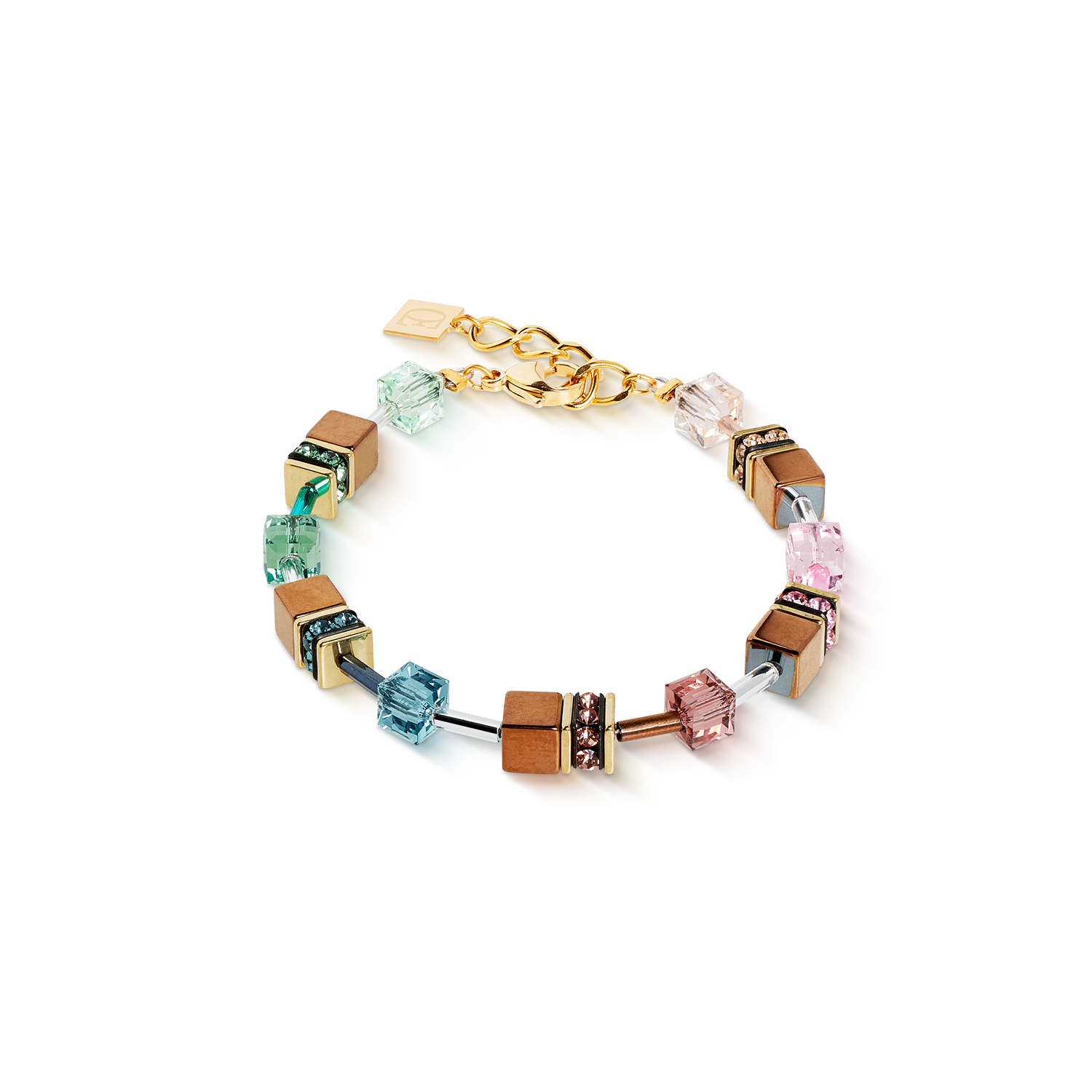 GeoCUBE® Iconic Metallic Armband Art Nouveau gold