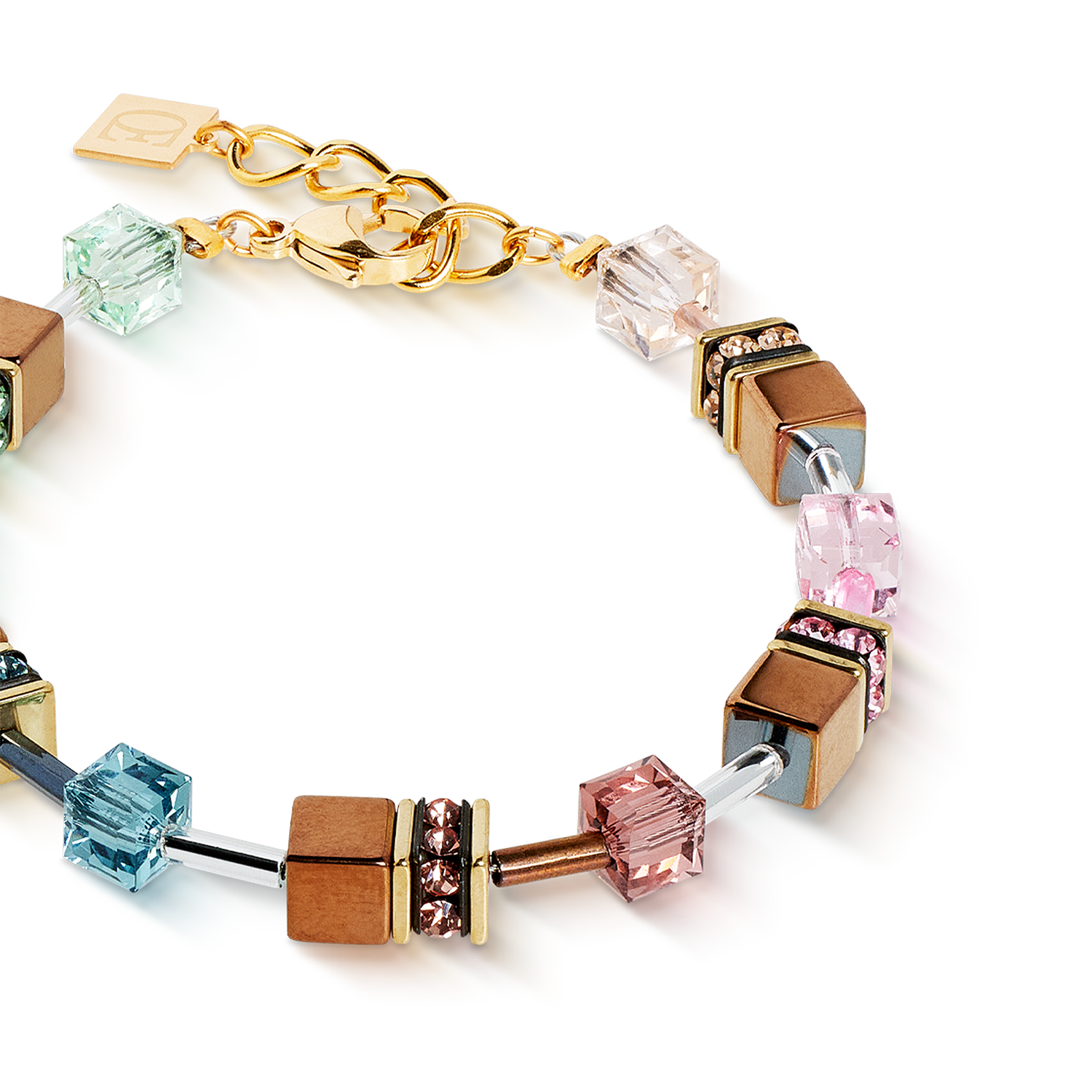 GeoCUBE® Iconic Metallic Armband Art Nouveau gold