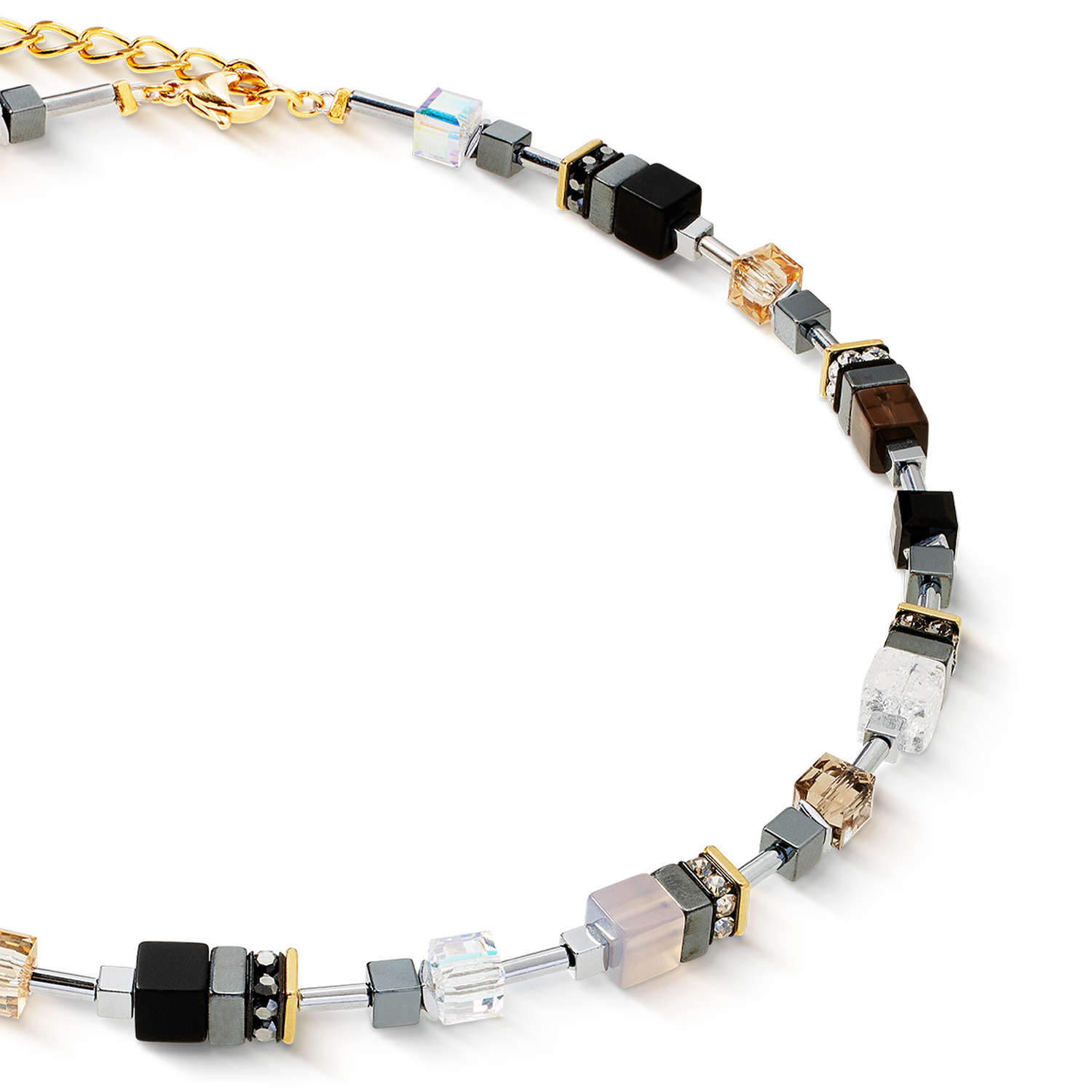 GeoCUBE® Precious Motion Halskette Stone Whisper gold