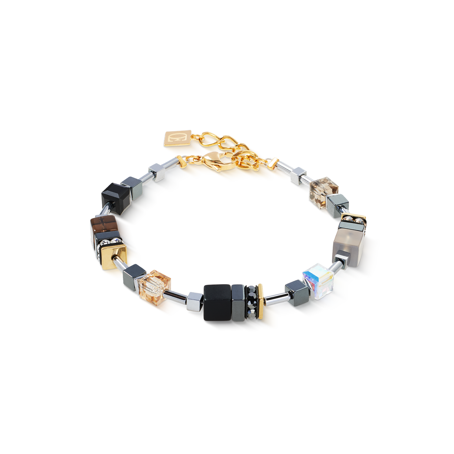 GeoCUBE® Precious Motion Armband Stone Whisper gold