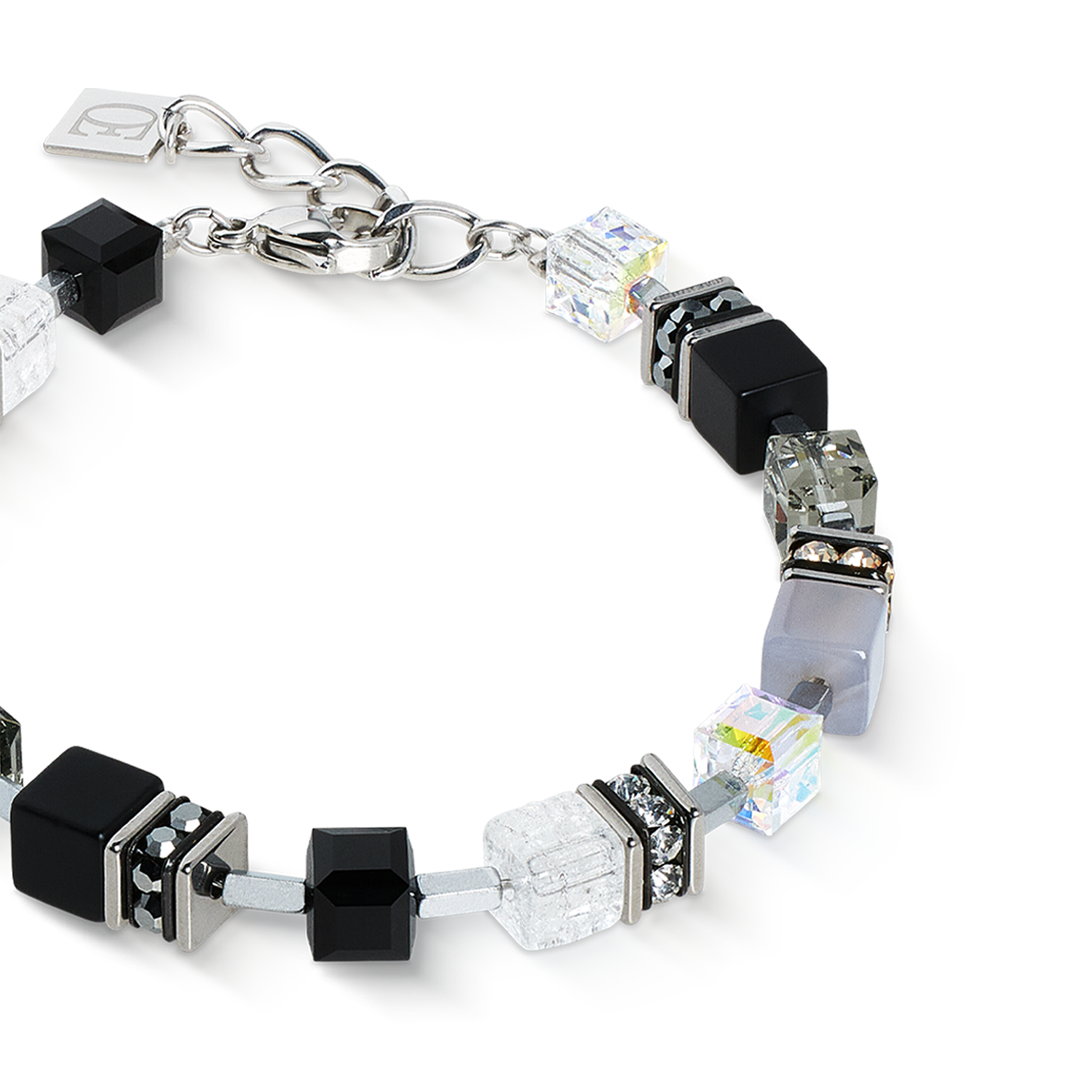 GeoCUBE® Precious Statement Armband Crystal Shadow