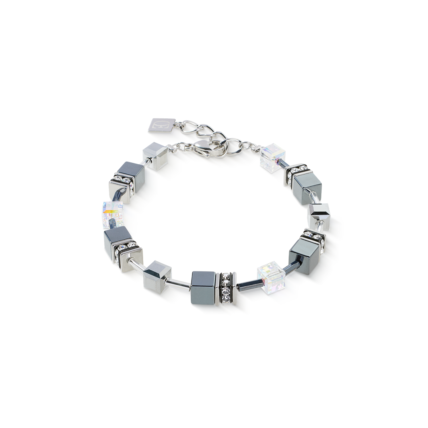 GeoCUBE® Armband platinum