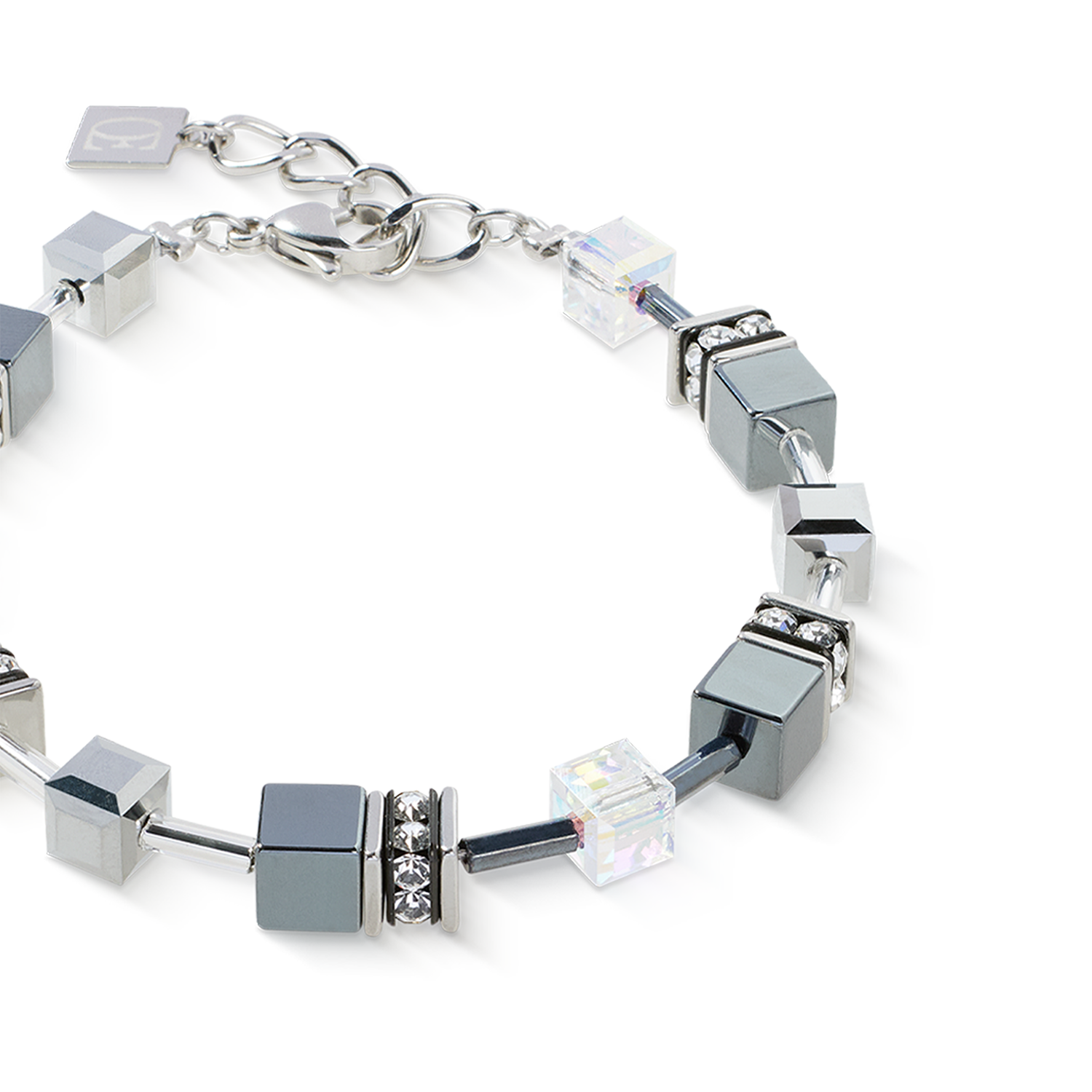 GeoCUBE® Armband platinum