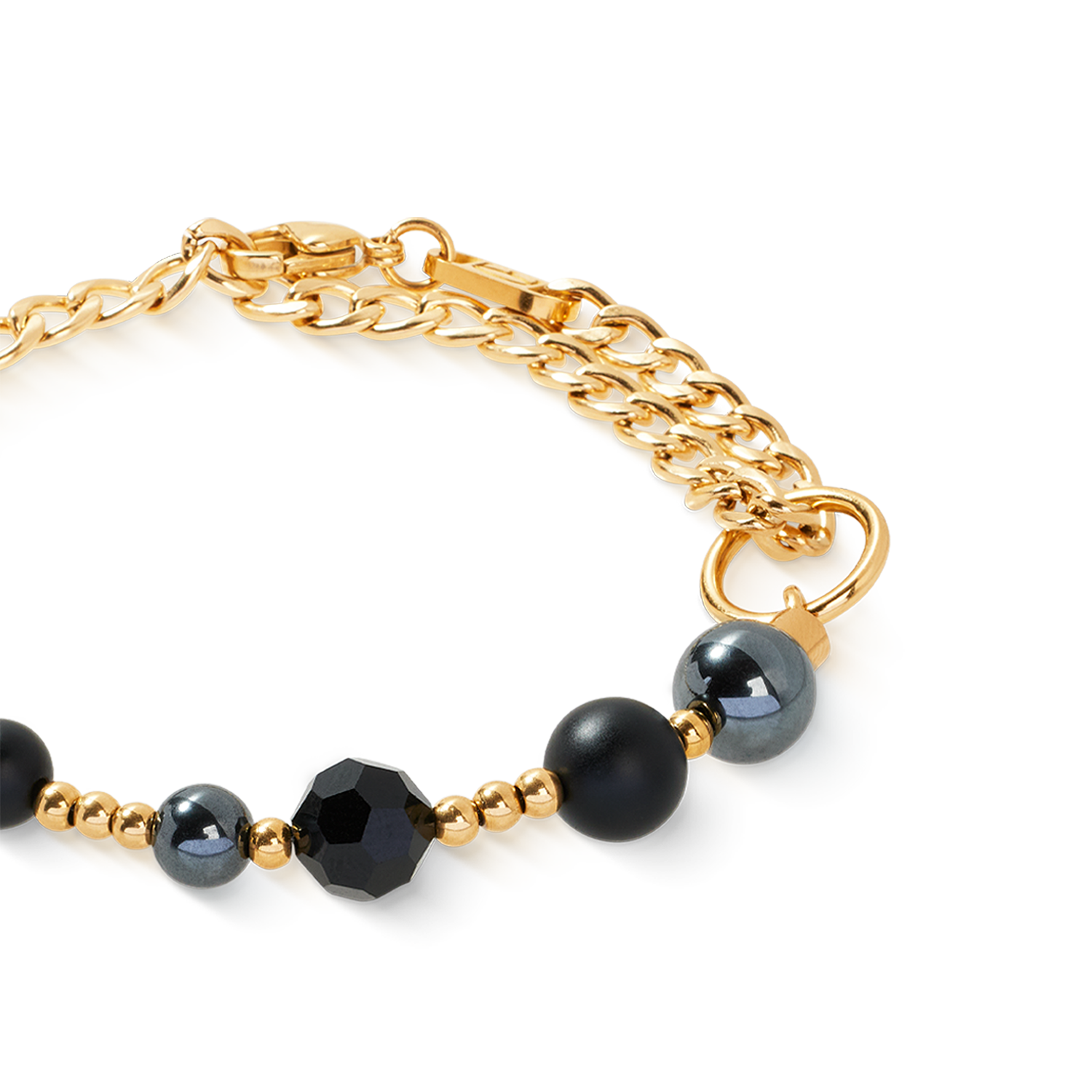 Armband Pure Spheres gold-schwarz