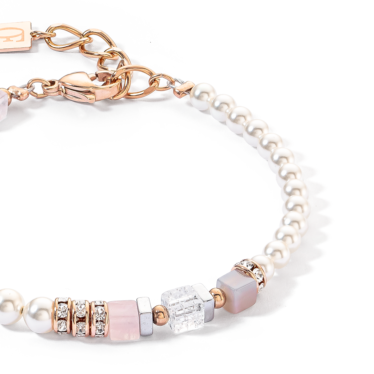 Precious Fusion Offset Armband roségold-eisrosa