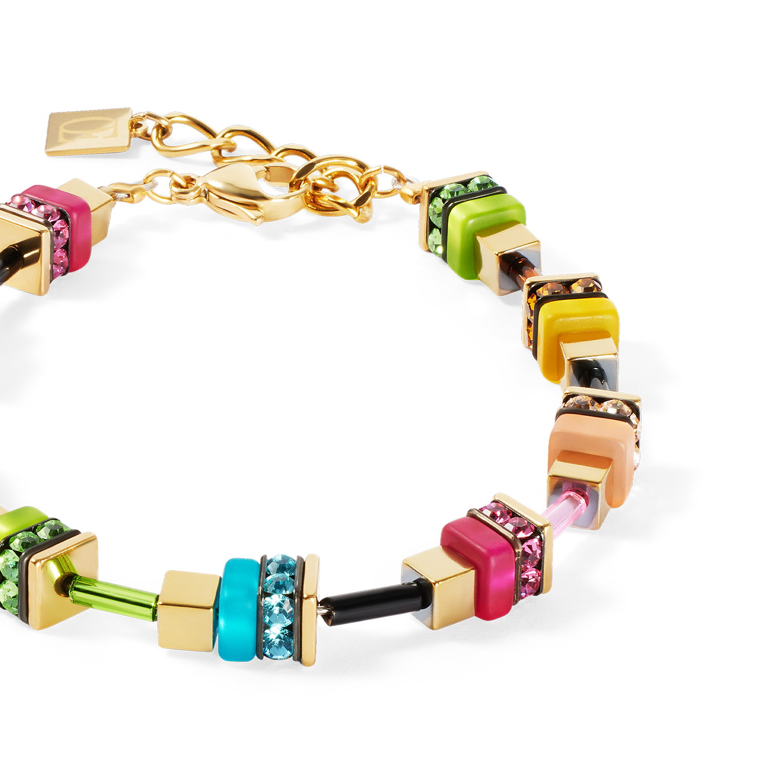Armband Boho Sunset Cube rainbow