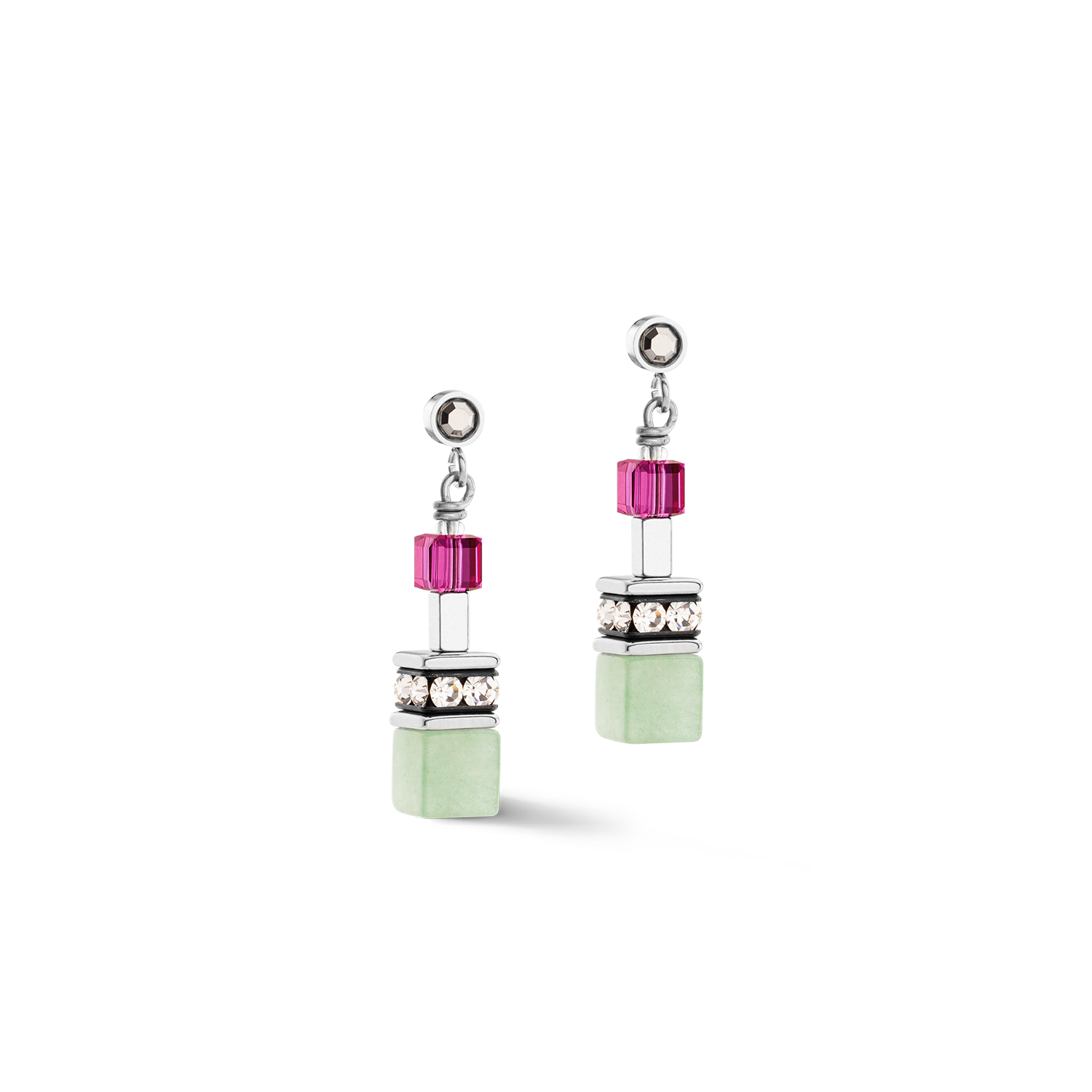 GeoCUBE® Fusion Ohrringe Multicolor Gemstone