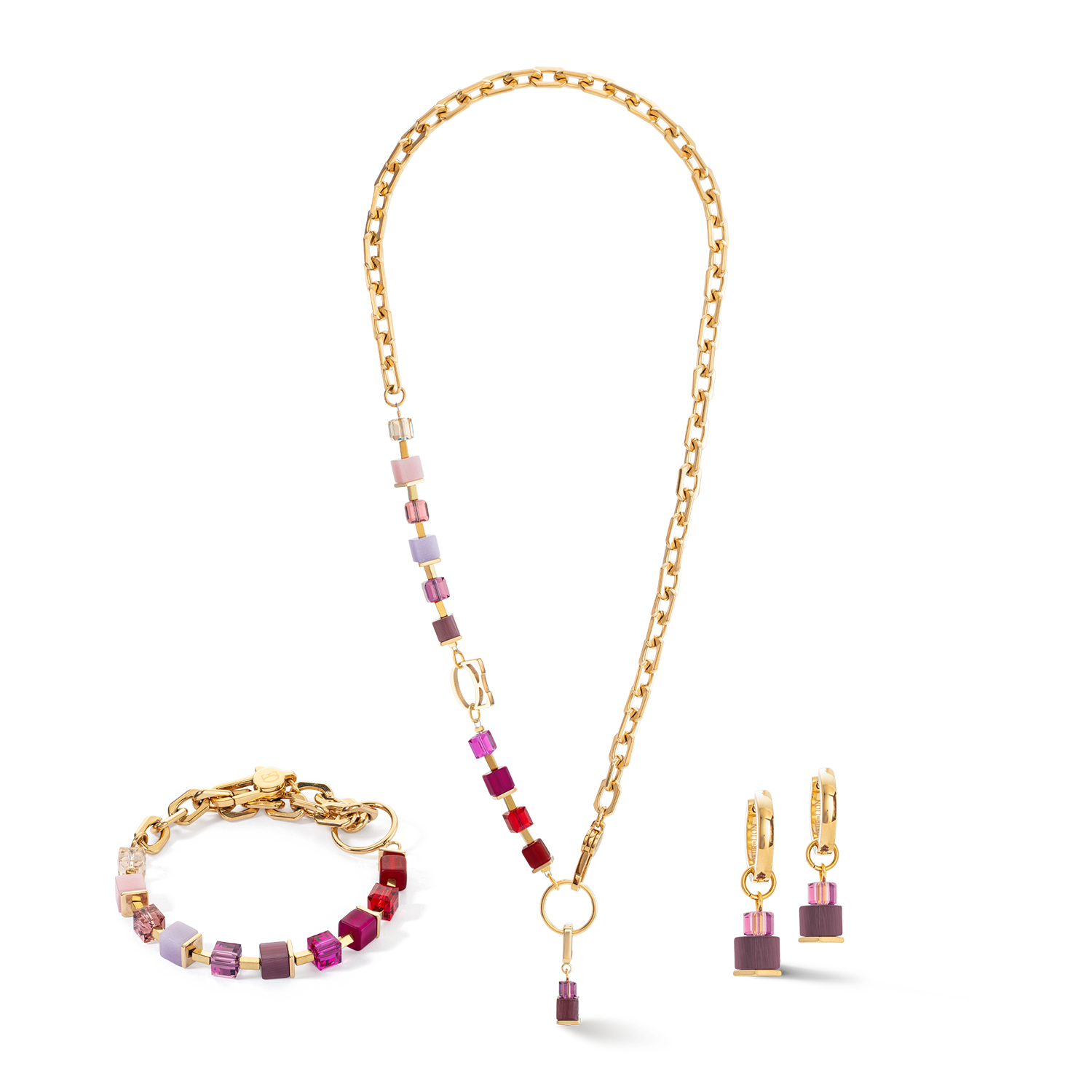 Armband Cube Fusion Charm  gold-rot