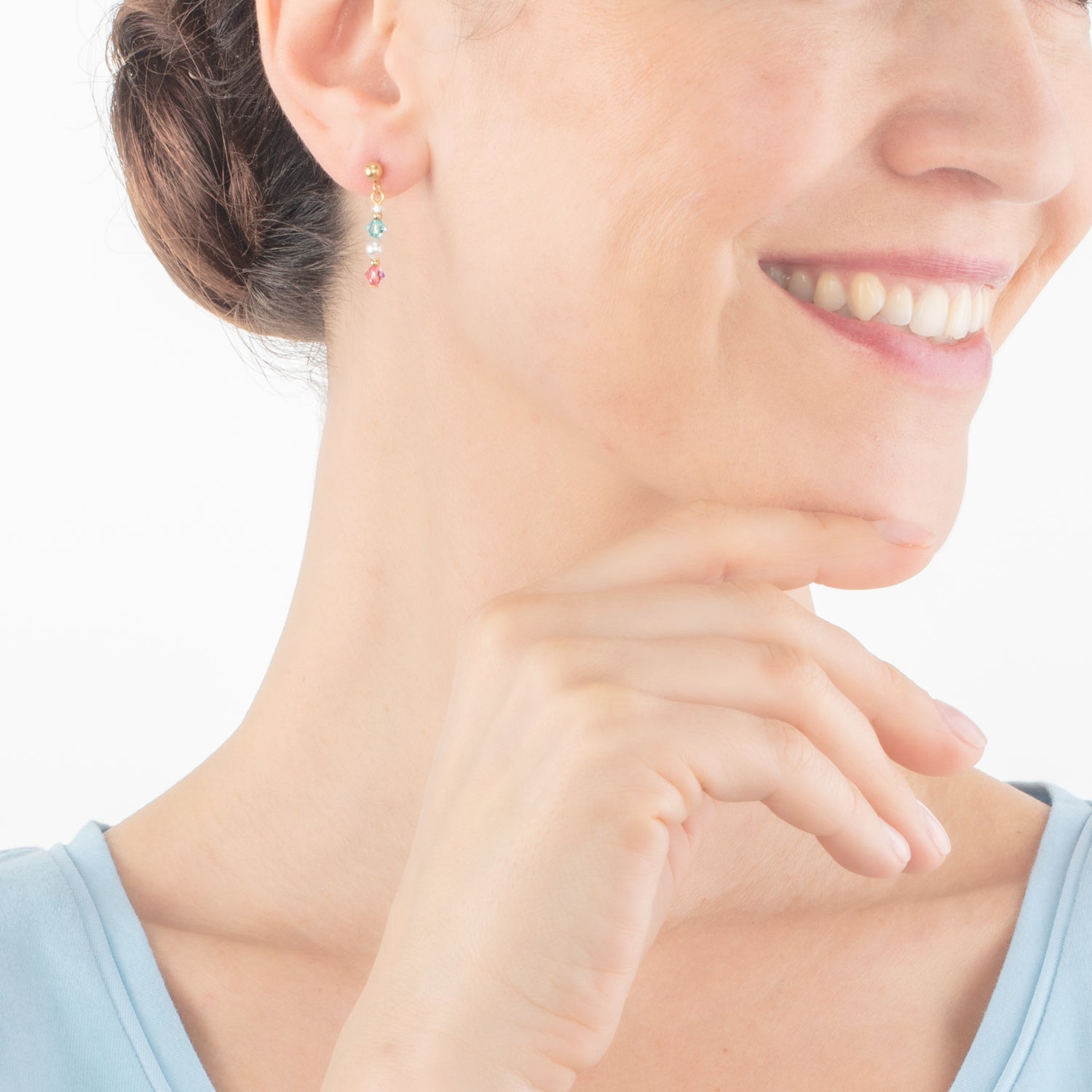 Princess Pearls Ohrringe gold multicolor