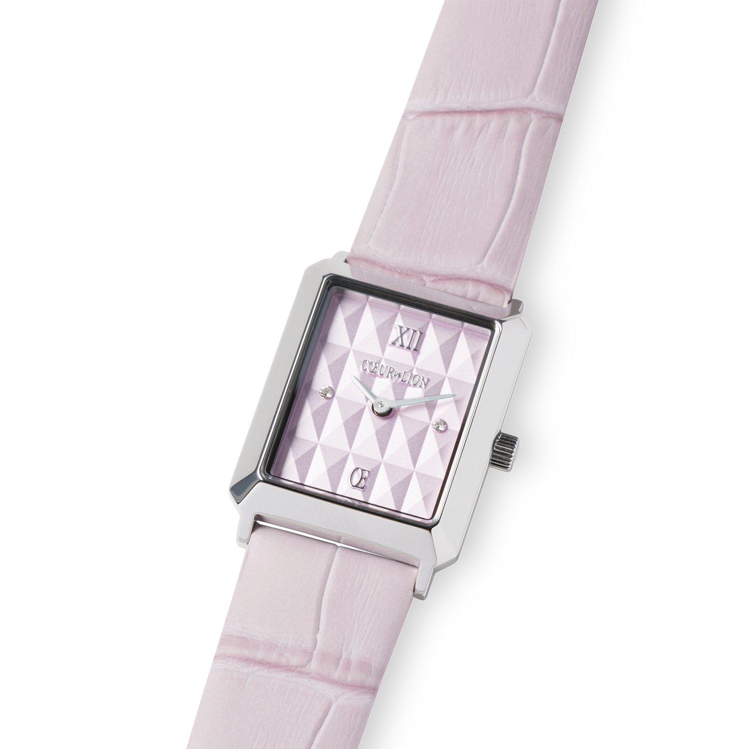 Uhr Iconic Spikes Rosé Silber Armband Leder Rosé