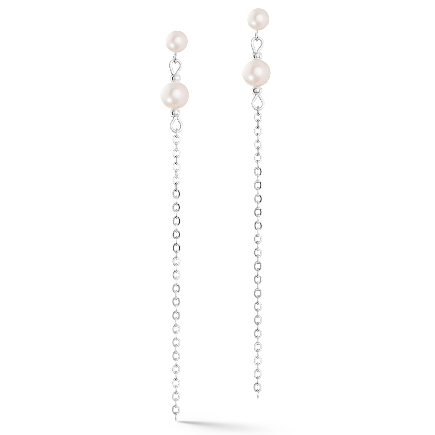 Ohrringe Princess Pearls Silber-Rosa