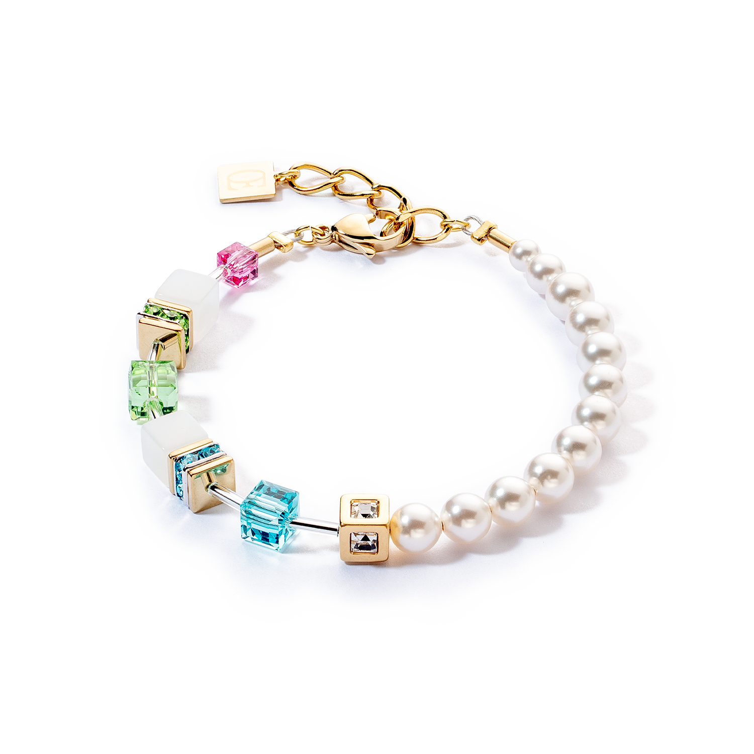 GeoCUBE® Fusion Pearls Armband multicolor