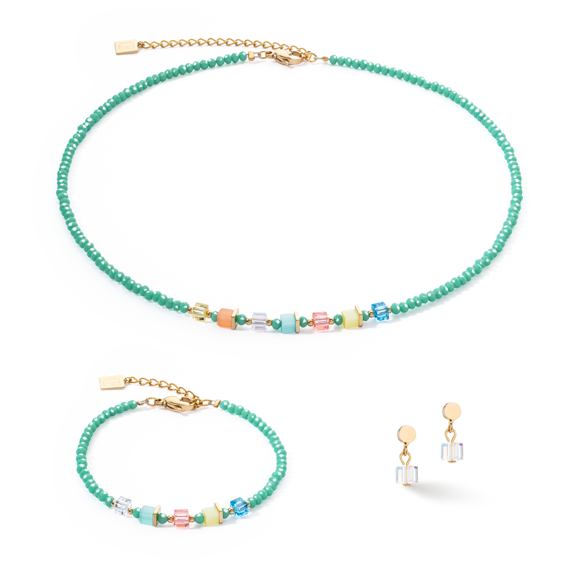 Joyful Colours Armband Grün-Multicolor