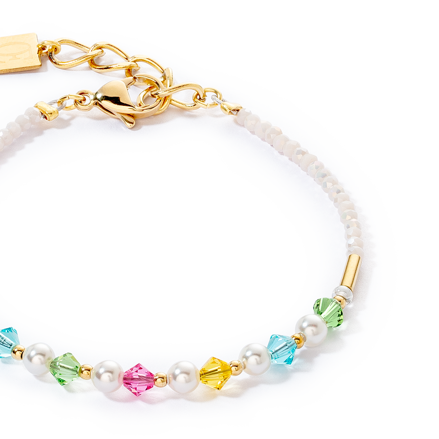 Princess Pearls Armband gold multicolor