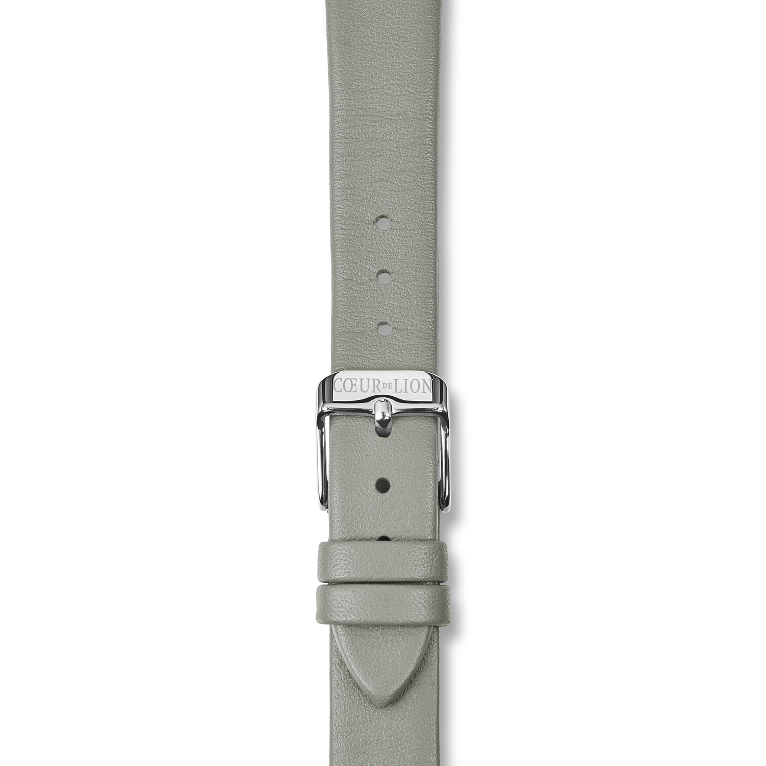 Uhr Rund Brilliant White Armband Leder Hellgrau