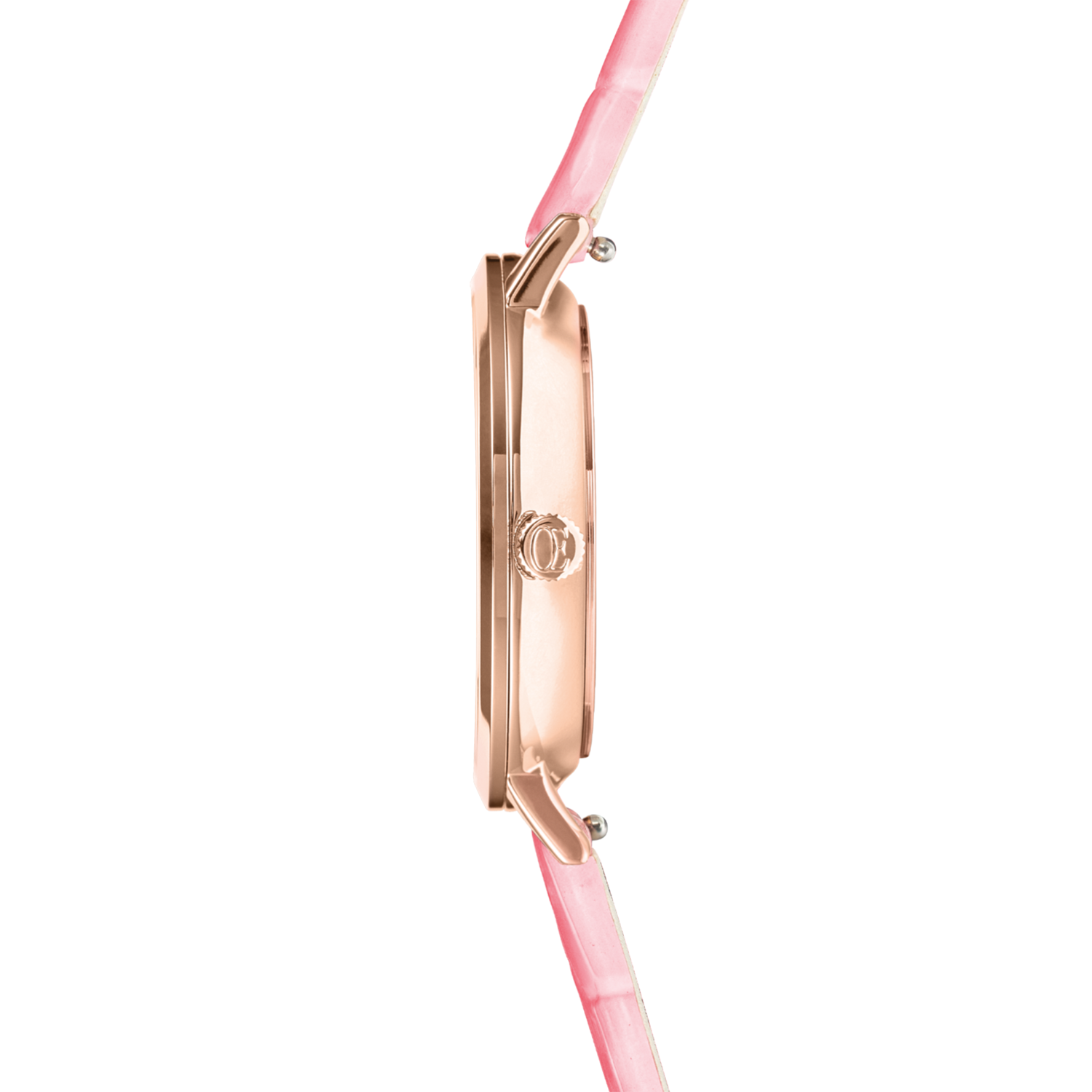 Uhr Rund Pastel Lovers Roségold Armband Leder Rosa