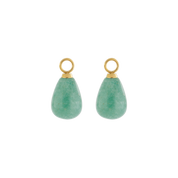 EAR ME UP Charm Tropfen Gold-Grün von COEUR DE LION