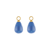 EAR ME UP Charm Tropfen Gold-Blau von COEUR DE LION