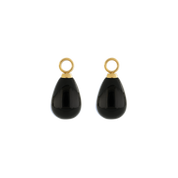 EAR ME UP Charm Tropfen Gold-Schwarz von COEUR DE LION