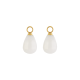 EAR ME UP Charm Tropfen Gold-Weiß