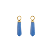 EAR ME UP Charm Obelisk Gold-Blau von COEUR DE LION