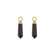 EAR ME UP Charm Obelisk Gold-Schwarz von COEUR DE LION