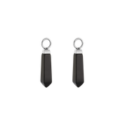 EAR ME UP Charm Obelisk Silber-Schwarz von COEUR DE LION