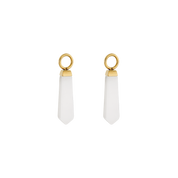EAR ME UP Charm Obelisk Gold-Weiß von COEUR DE LION
