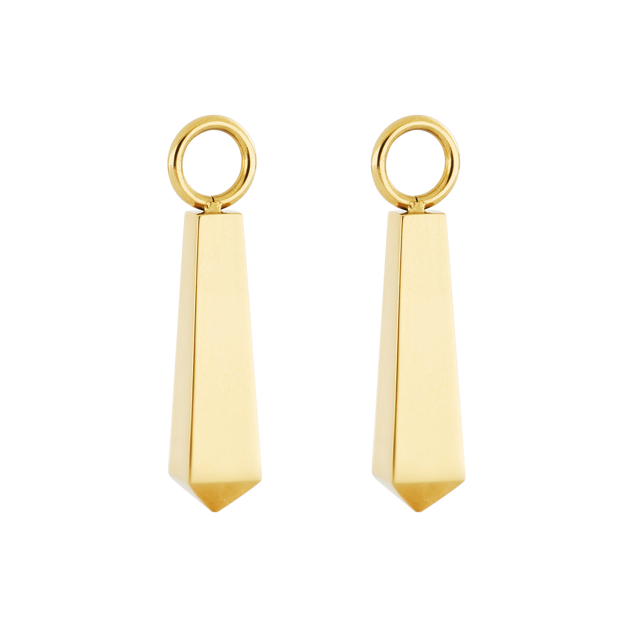 EAR ME UP Charm Obelisk Gold von COEUR DE LION – Detailaufnahme