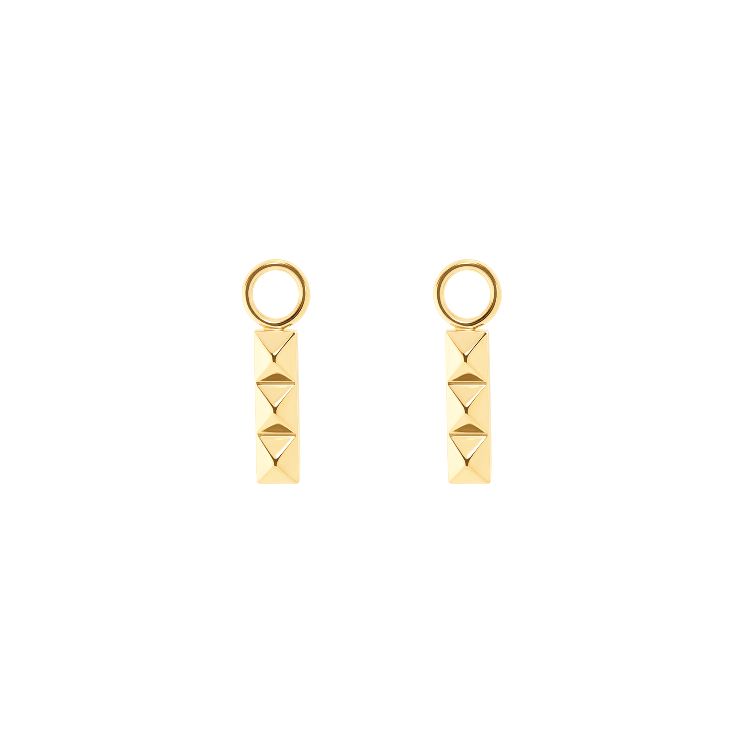 EAR ME UP Charm Spikes Trio Bar gold