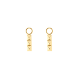 EAR ME UP Charm Spikes Trio Bar gold