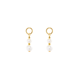 EAR ME UP Charm Pearls gold-weiß