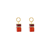 EAR ME UP Charm GeoCUBE® gold-rot von COEUR DE LION