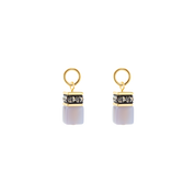 EAR ME UP Charm GeoCUBE® gold-grau von COEUR DE LION