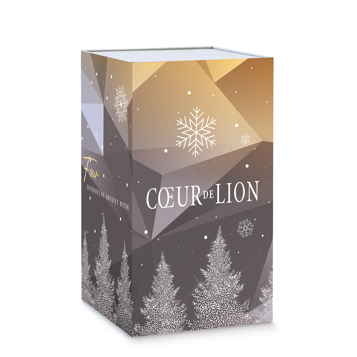 Adventskalender Wave gold-schwarz