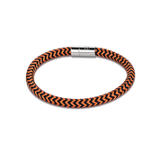 Armband Metall geflochten orange-schwarz von COEUR DE LION