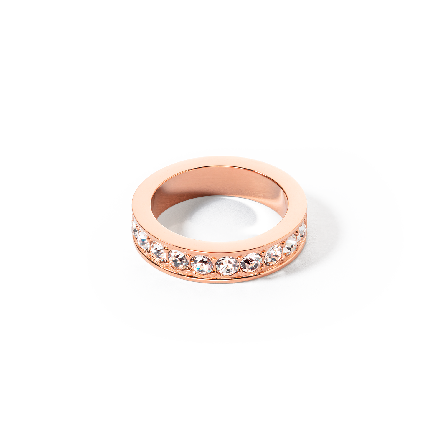 Ring Edelstahl &amp; Kristalle roségold kristall von COEUR DE LION